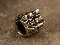 Бусина для темляка Хребет дракона, мельхиор