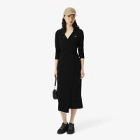 Эластичное хлопковое платье Lacoste