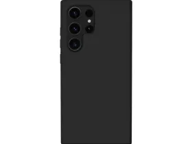 Чехол-накладка Kzdoo iCoat Liquid Series для Samsung Galaxy S23 Ultra силиконовый (черный)