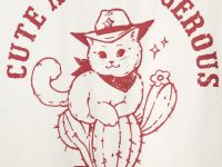 Футболка с принтом для девочек, Белый