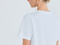 Футболка с цветочным принтом, Белый