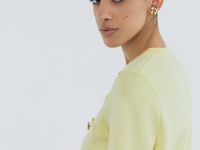 Кардиган с коротким рукавом, Желтый