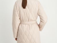 Пальто свободного силуэта с поясом