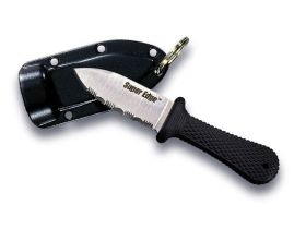 Нож с фиксированным клинком Cold Steel Super Edge, сталь AUS-8A, рукоять Kray-Ex, черный