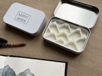 Палетка для красок "Горы" 9х6 см, цвет белый, пластик белый