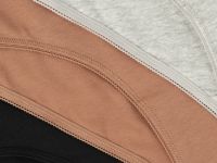 Классические трусы-брифы, 3 шт., Серый