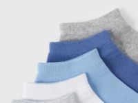 Короткие носки 5 пар, Голубой