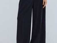 Широкие брюки со стрелками, Синий