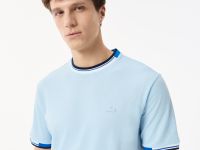 Мужская хлопковая Футболка Lacoste с принтом