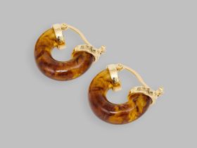 Объемные серьги-кольца