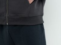 Базовая толстовка на молнии, Серый