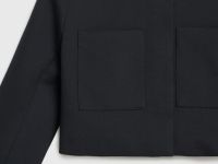 Укороченный жакет для девочек, Черный