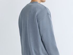 Свитшот с эффектом стирки, Синий