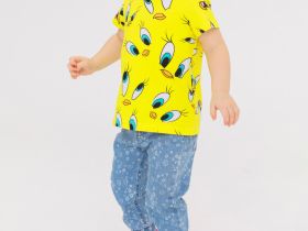 Фуфайка детская трикотажная для девочек (футболка)