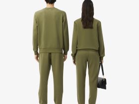 Спортивные хлопковые брюки Lacoste унисекс