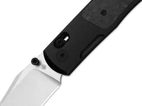 Складной нож Kizer Tycho Clip-Point, сталь M390, рукоять титан/карбон, черный