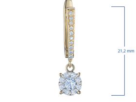 Серьги из комбинированного золота э4812сг01210953