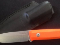 Нож LionSteel B40 GOR, сталь Sleipner, рукоять G10, оранжевый