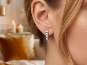 Серьги из белого золота э4712сг03185000