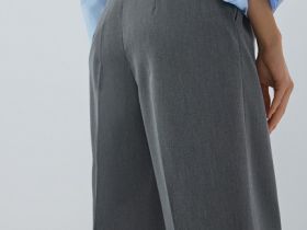 Широкие брюки, Серый