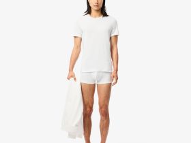 Набор мужских домашних футболок Lacoste с круглым вырезом (3шт.)