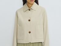 Куртка из плащевой ткани, Бежевый