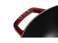 Staub Вок со стеклянной крышкой 30 см, гранат Staub