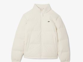 Водоотталкивающая пуховая куртка Lacoste с капюшоном