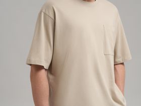 Футболка объемного кроя из джерси