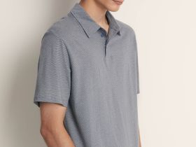 Поло прямого силуэта в полоску