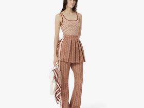 Женские расклешенные спортивные брюки Lacoste с монограммой