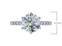 Кольцо из белого золота с бриллиантами э4701кц06230002