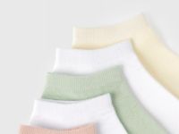 Короткие носки, 5 пар, Желтый