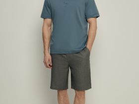 Шорты на резинке с добавлением льна