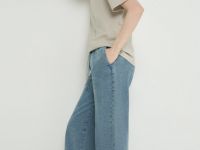 Джинсы свободного силуэта, Голубой