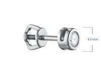 Пусеты из белого золота с бриллиантами э4701пс07167300