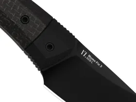 Туристический нож Kizer Momo Fix 3 PVD, сталь AEB-L, рукоять Black Micarta/Black G10