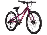 Подростковый велосипед Novatrack Novara 24 Disc, год 2025, цвет Белый, ростовка 10