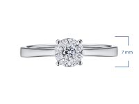 Кольцо из белого золота с бриллиантами э4001кц10153800