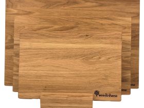 Комплект из 3-х разделочных досок Woodinhome CB002ONKIT3, дуб