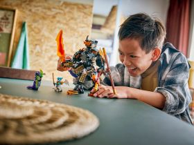 Ninjago 71854 Конструктор Боевой робот Коула и Дракон Зейна