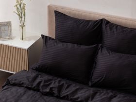 Постельное белье Black страйп-сатин I