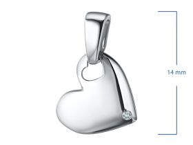 Подвеска из серебра с бриллиантом э0601пд01160600