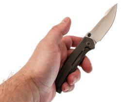 Складной нож WE Knife Ryson, сталь M390, рукоять титан, серый