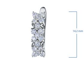 Серьги из белого золота с бриллиантами э0901сг05180600