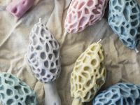 Свеча "Гриб Сморчок" цвета хаки