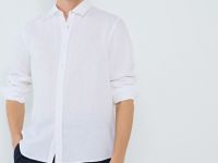 Льняная рубашка, Белый