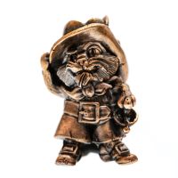 Бусина для темляка Кот, бронза
