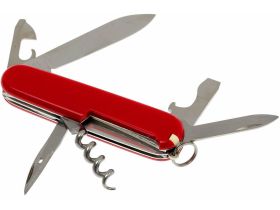 Нож перочинный Victorinox Sportsman, сталь X55CrMo14, рукоять Cellidor®, красный, 13 функций, 84мм