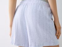 Пижамные шорты из ажурного трикотажа, Серый